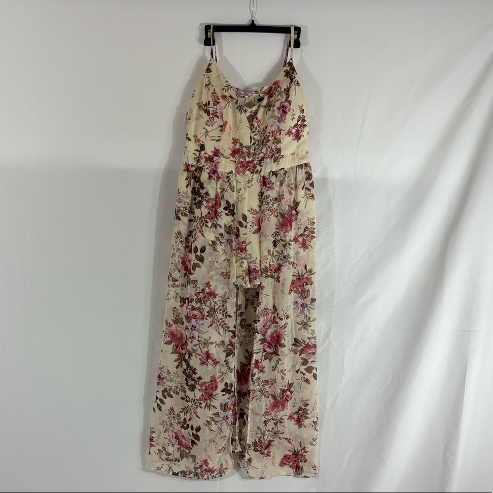 Floral print jumper with skirt